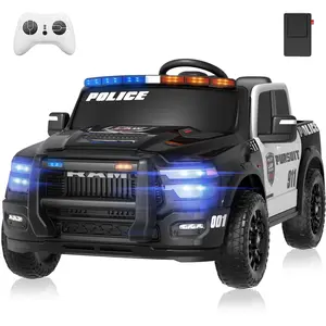 Dodge Ram 1500 Kids Ride-On Police Truck | 2×200W Motors, Remote Control, LED Lights, 2 Seats
