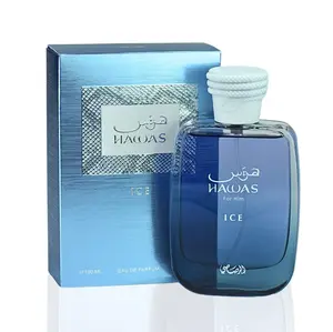 Rasasi Hawas Ice for Men EDP 100ML 3.4 oz - Sophisticated & Versatile Fragrance for Daily Use - Ideal for Any Occasion