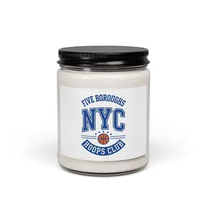 NYC Hoops Club Candle, 9oz Soy Candle | Collegiate Basketball Varsity Aroma