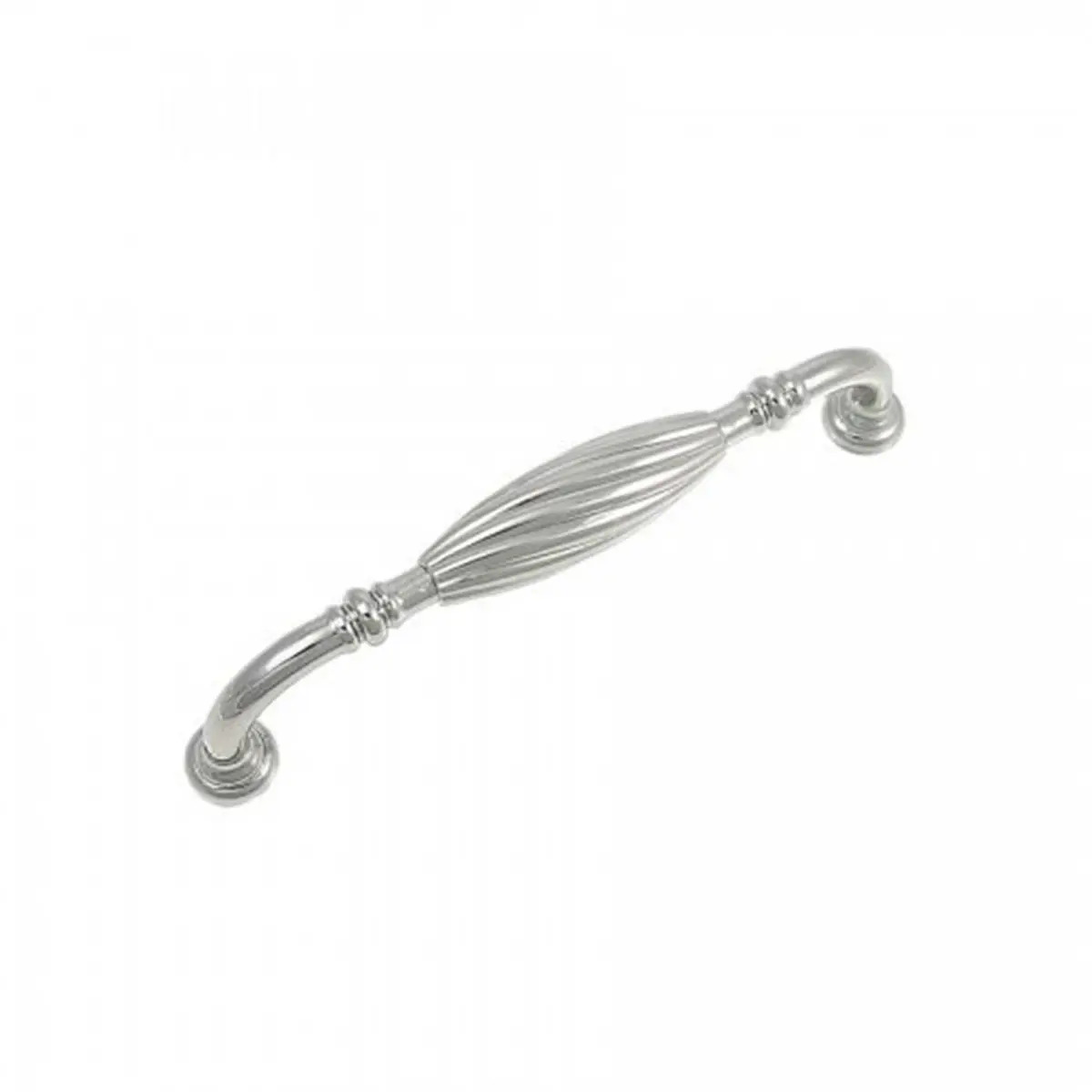 212 MAIN Polished Nickel French Twist Zinc Cabinet Pull, 5-in Modern Door Hardware Accessory, length 5"