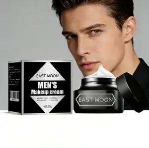 Men's Makeup Cream, Natural Skin Tone Corrector, Long-Lasting Matte Concealer, Moisturizing Oil-Control Face Cream for Daily Dating Work