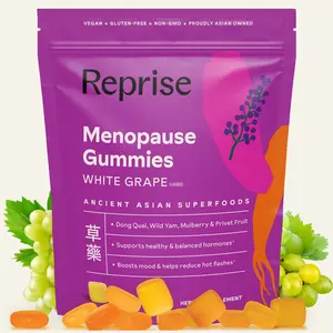 Menopause Gummies - Supports healthy hormone balance - Reduces hot flashes & night sweats - Boosts mood, energy & vitality - Dong Quai, Wild Yam, Glossy Privet Fruit, Mulberry Fruit - Dietary Supplement - 60 Gummies