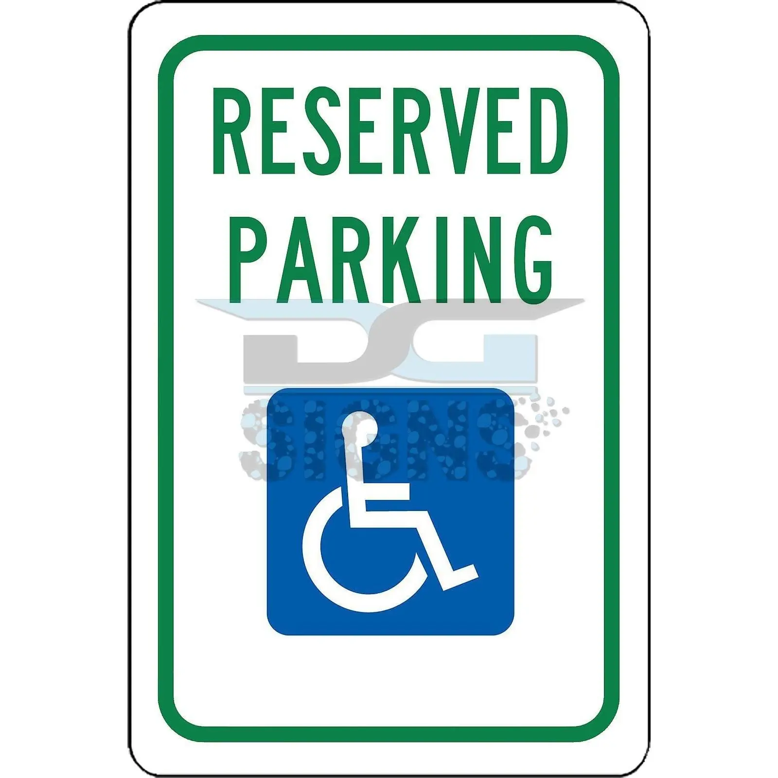 Handicap Reserved Parking - aluminum sign Handicap Reserved Parking - aluminum sign