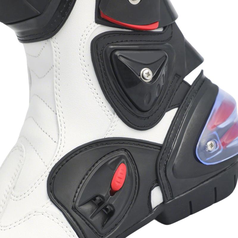 Four-season motorcycle riding boots, high-top with anti-collision ankle protection, wear-resistant and non-slip off-road racing boots, unisex riding gear