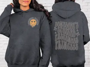 Passenger Princess Sticker Hoodie Cotton Polyester Womenswear Check Sweaters Sweatshirt