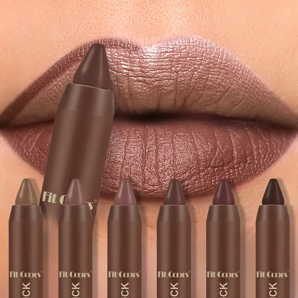 MAGIGIRL Matte Lipstick - Long-Lasting, Waterproof, Full Coverage Cosmetic, Chocolate Color, Ideal Gift for Women, Suitable for All Skin Types, Qi Rhythm Bloom