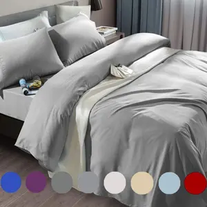 Bed Sheet Set Soft Microfiber 1800 Count Luxury Sheets Fit 18-24 Inch Deep Mattress Wrinkle-6 Piece (Grey, Queen)