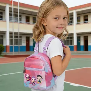 Cartoon Demon Hunter print backpack, suitable for teenagers, schoolgirls and college students.