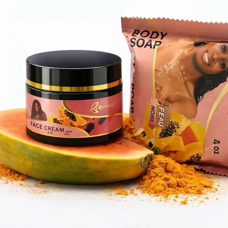 Byennoir Face & Body Cream and Soap Set, Infused + 4 oz Soap for Soft, Radiant, Glowing Skin