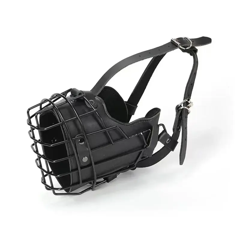US In Stock Stainless Steel Wire Dog Muzzle, Breathable Anti-Bite Cage Style Muzzle Specially Designed for Medium and Large Working Dogs