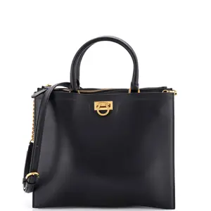 Pre-owned SALVATORE FERRAGAMO Leather Tote Bags REBAG Convertible Trifolio Chain Zip Tote Large by Rebag