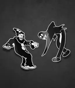 2Pcs Two Ghostmane Friends Vinyl Sticker