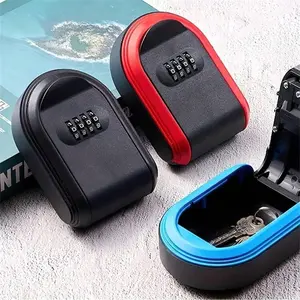 Plastic Key Box with Numeric Code Lock, Wall-Mounted Key Organizer, Advertising Decoration, Password Protected Key Storage Container