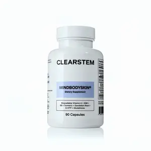 CLEARSTEM MINDBODYSKIN Hormonal Acne Supplement - 90 Capsules Dietary Formula with Vitamin A