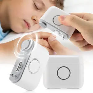 Electric Nail Clippers, Automatic 2-in-1 Trimmer & Grind Nail Care Tool, Nail Trimmer with Dual Cutter Modes, Nail Polisher with LED Light & Nail Storage Box, Ultra-Quiet Safe Nail File for Baby Kids Seniors Adults