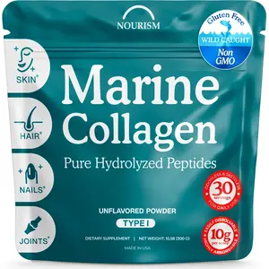 Marine Collagen Powder Hydrolyzed Type I 10.58oz Wild Caught Fish Peptides