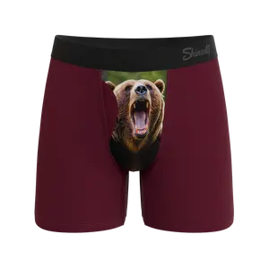 The Scare Bear | Shinesty Grizzly Bear Ball Hammock® Pouch Underwear With Fly