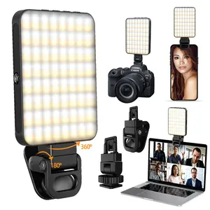 Content Creator Essential! Clip-On LED Selfie Light, 360° Adjustable Phone Light For Video Recording & Live Streaming