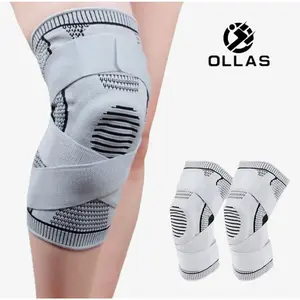 OLLAS knee pads, 2-piece set, knee support compression set, fitness sports knee pads, suitable for men's and women's compression knee pads for running, fitness, and basketballRAIMENTRY