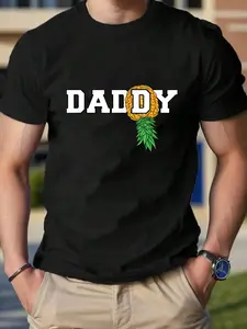 100% Cotton Swinger Upside Down Pineapple Apparel Upside Down Pineapple Swinger Daddy Men T-Shirt