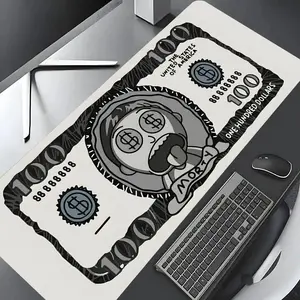 Rick and Morty $100 Bill Morty Extended Mouse Pad | Cartoon Money Desk Mat | Oversized Non-Slip for Gamers & Rick and Morty Fans | Hypebeast Cartoon Aesthetic | Perfect for Gaming Setup #RickAndMorty #MortyMoney #CartoonHypebeast #AnimeGaming
