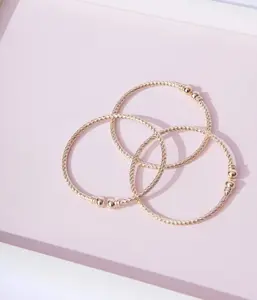 Gold Rope Stack Bracelets