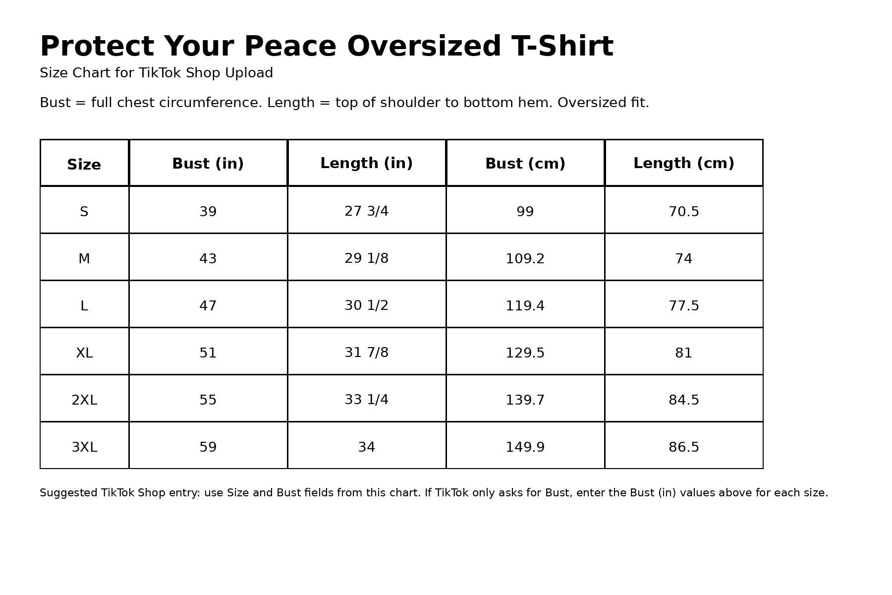 Protect your peace Unisex oversized t-shirt