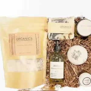 Organic Pamper Relaxation Kit / Spa Box / Bridesmaid's Gift / Bridesmaid's Present / Gifts for Bride / Gifts for Bridesmaids / Maid of Honor Fragrance Free Organic Silicone Free Hydrating