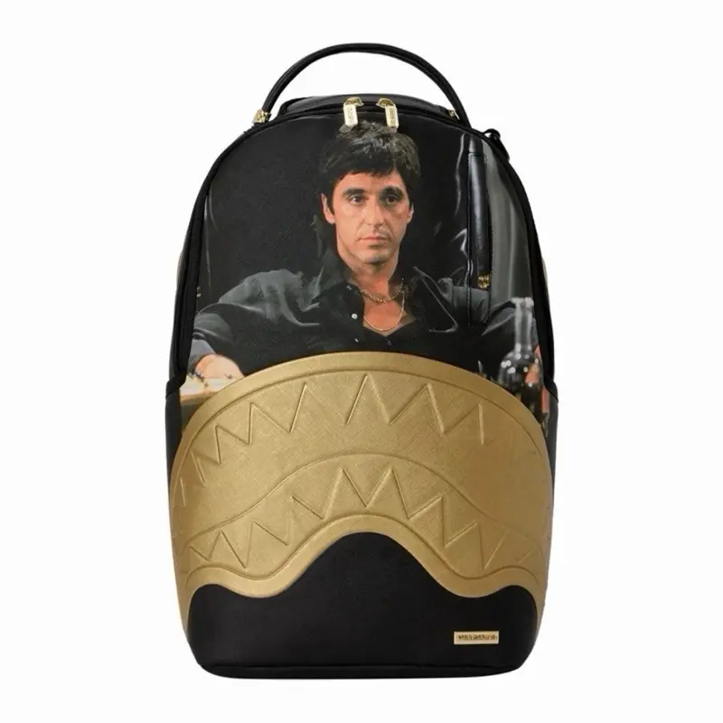 Sprayground Scarface Black Gold “My Place” Backpack Authentic