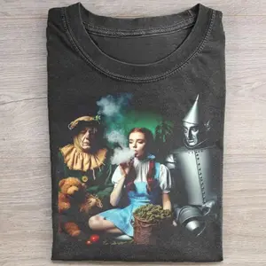 Funny Wizard of Oz Shirt, Dorothy Scarecrow Tin Man Parody Tee, Ironic Movie Meme Shirt, Vintage 90s Style Graphic Tee,Sarcastic Oz Fan Gift