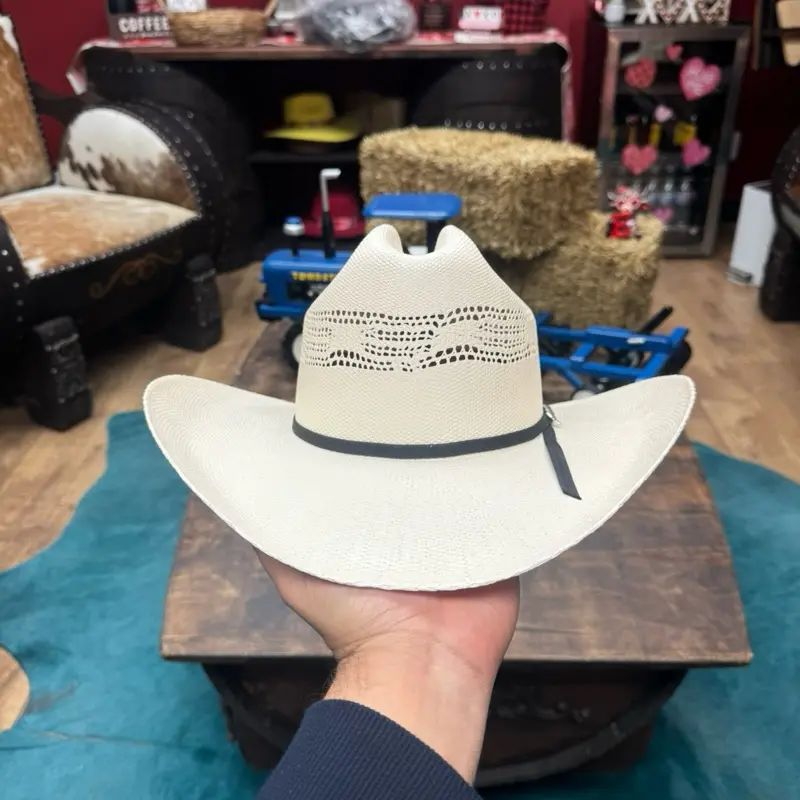 Tombstone Bangora chaparral straw hat 4” brim “R” - TikTok Shop