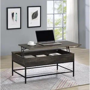 [Deals For You Days]39" Brown Lift Top Coffee Table Dining Tables,Ideal for Work and Study, Multi-Purpose Table for Writing, Dining, and Workstation, Suitable for Office and Home Office Use,Dining Room Sets