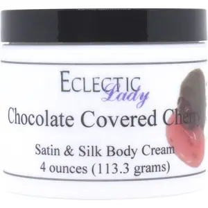 Chocolate Covered Cherry Satin and Silk Cream,  Body Cream, Body Lotion