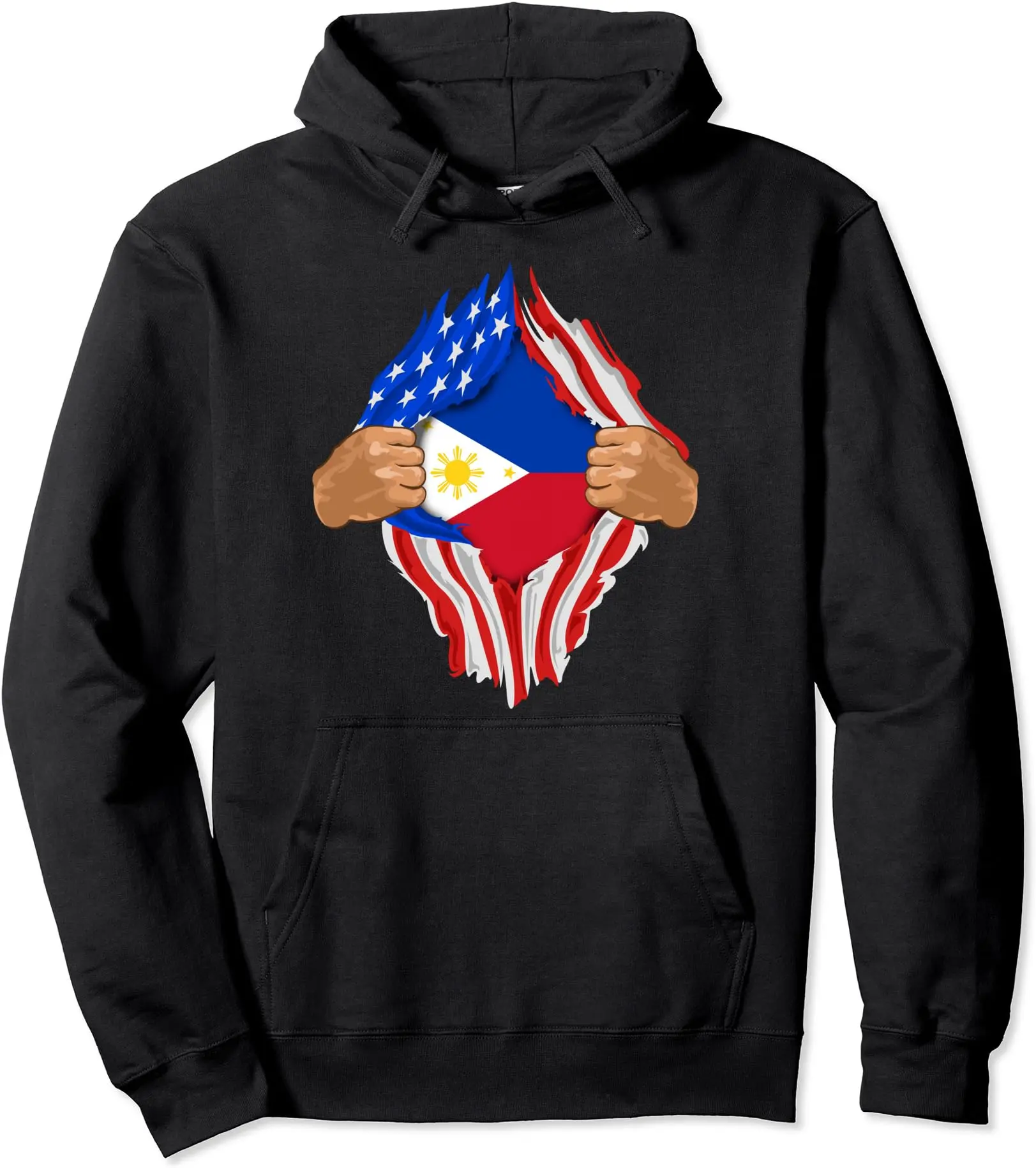 Filipino Blood Inside Me | The Philippines Flag Gift Pullover Hoodie