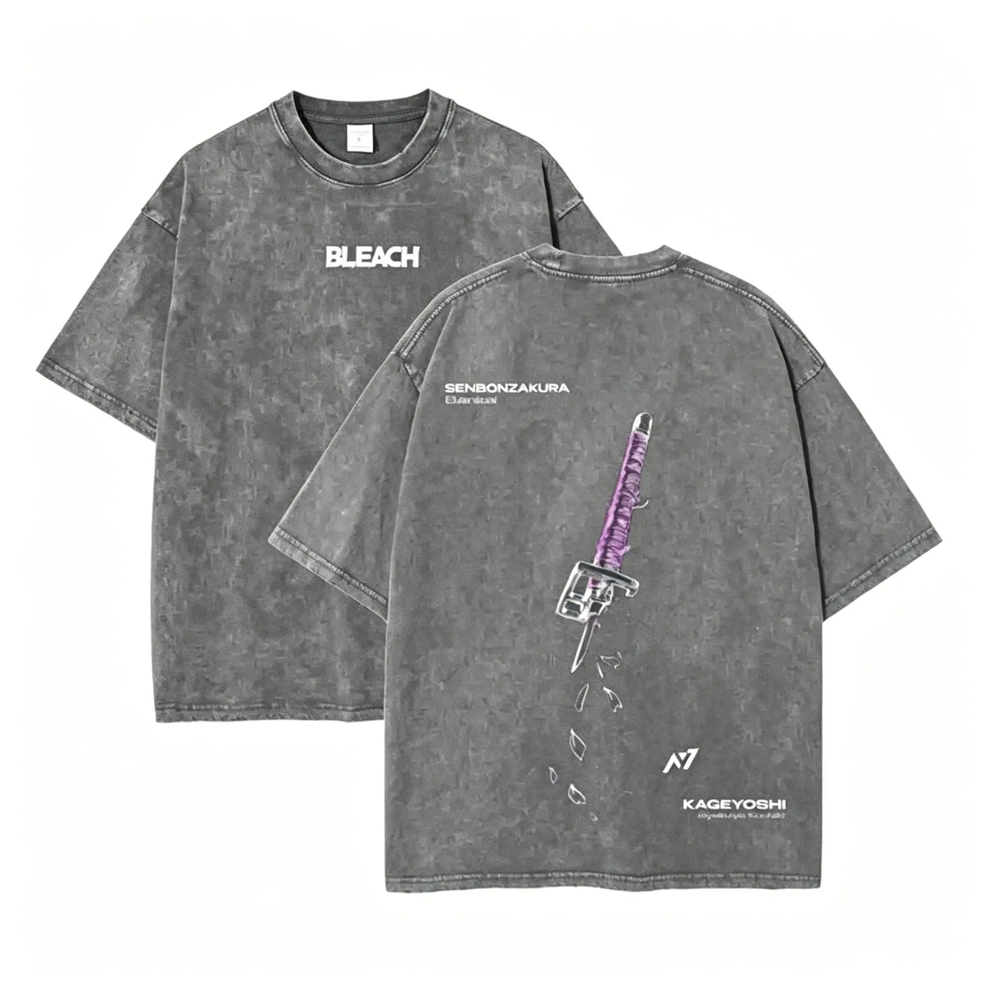 Washed T-shirt-Grey