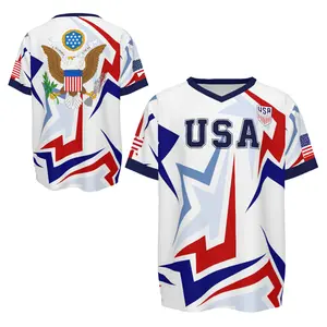 2026 V-Neck USA Soccer Jersey, World Cup USA Team Fan Jersey, Gift for Soccer Lover and Player, America Soccer Jersey for Men