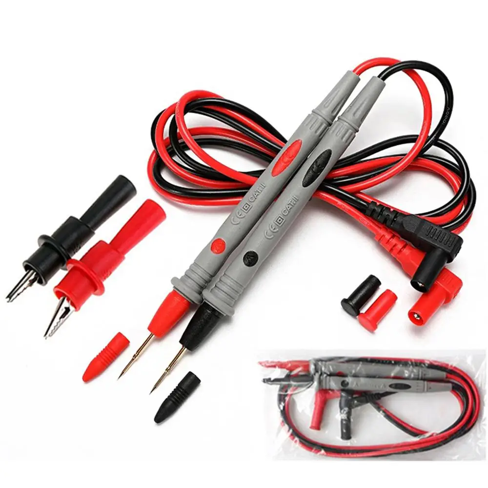 1000V 20A Universal Digital Thin Tip Needle Multimeter, Multimeter with All-inclusive Insulated Handle, Electrical Measuring Instrument