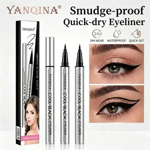 Long-lasting eyeliner - lightweight and waterproof, made with plant-based ingredients, cruelty-free, featuring 24-hour long-lasting makeup technology, with ultra-fine and smooth brushstrokes, making it the perfect gift for her