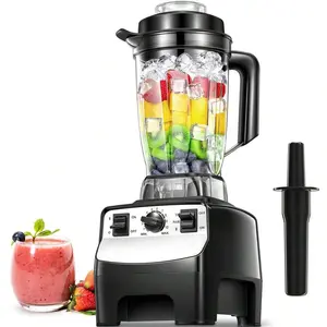 Reemix 1450W Professional Counter Blender Smoothie Maker - 10-Speed High-Speed Blender With 68 Oz  Tritan Jar, 8 Titanium Stainless Steel Blades For Ice, Soup, Nuts, And More