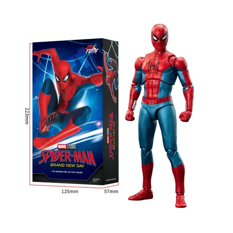 ZD Toys Spider-Man: Brand New Day 7-Inch Premium Action Figure Set, Comics-Style Superhero Character Figurine, Unisex Kids Gift for Ages 4+ Collectors
