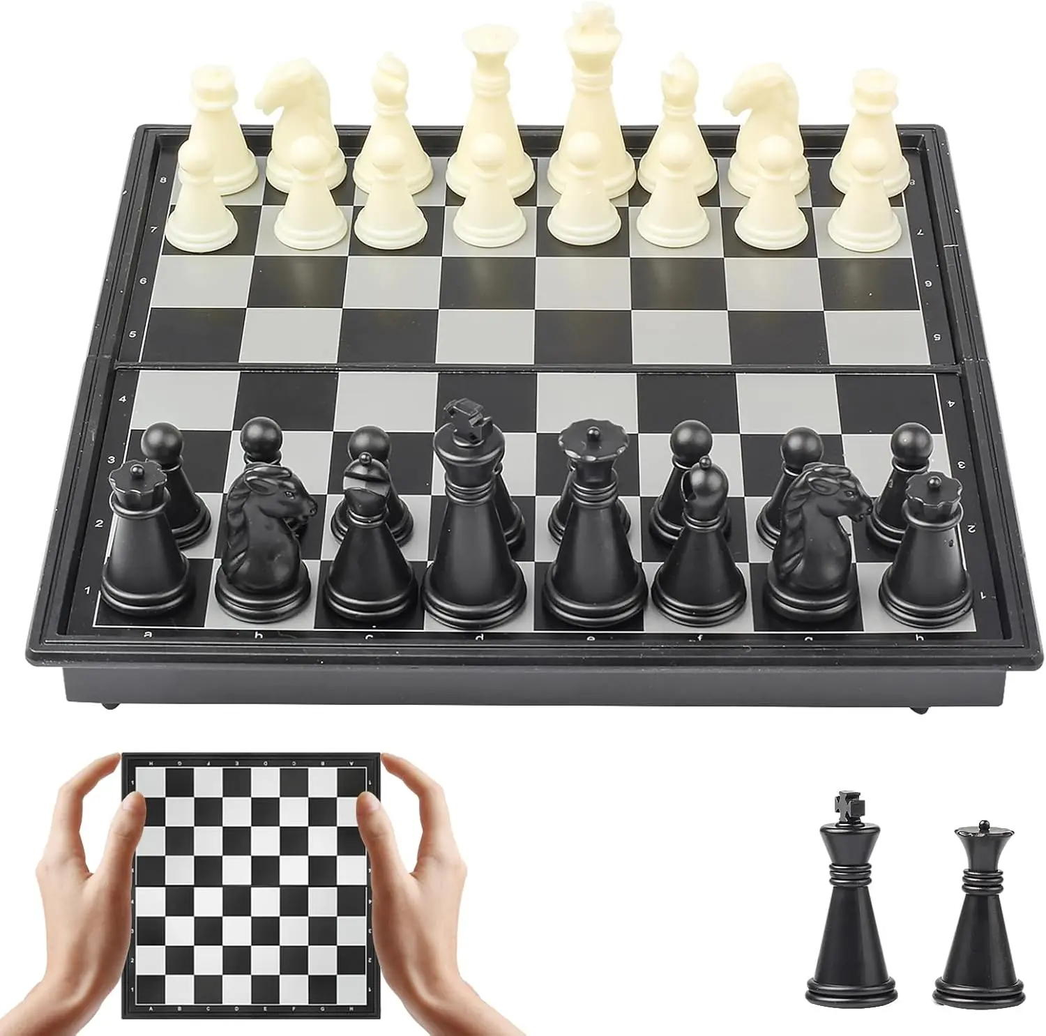 Magnetic Travel Chess Set – Mini 5.9" Pocket-Size Folding Board, Portable Chess Game