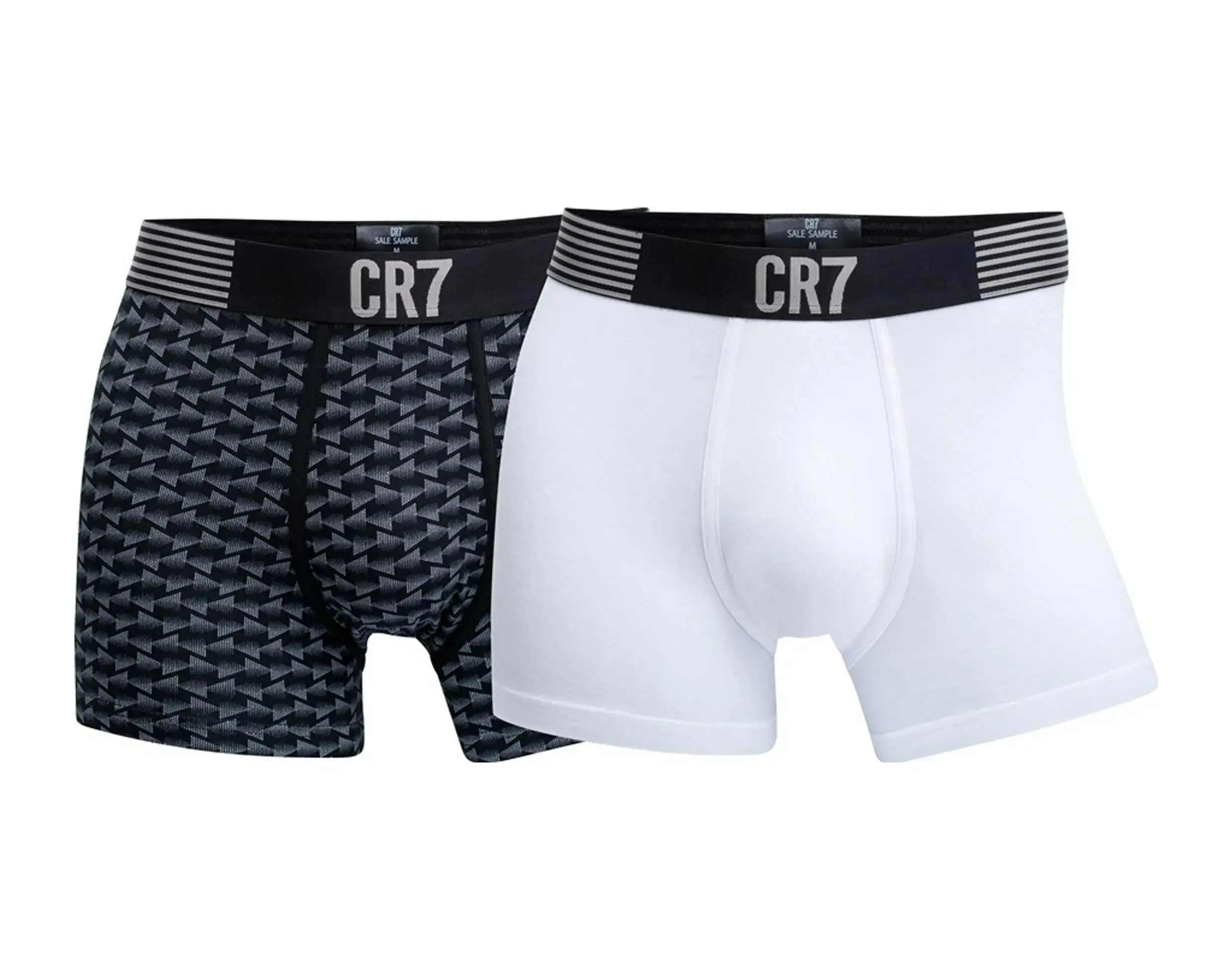 Cristiano Ronaldo CR7 Fashion 2-Pack Trunk Boxer Briefs Underwear in White