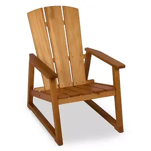 Kirklands Natural Pinewood Adirondack Chair 14W x 34D x 35.5H in