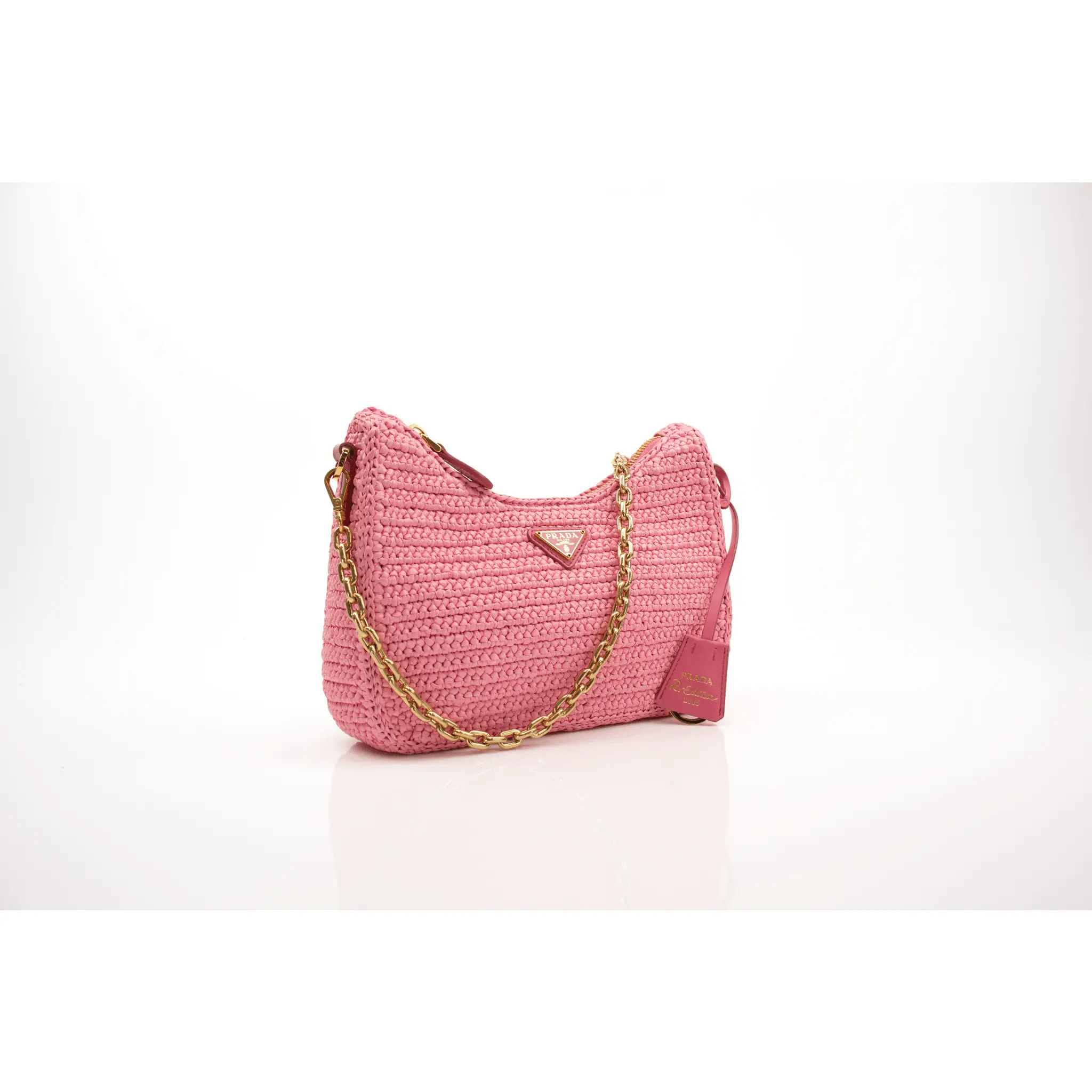 Pink Prada 2005 Re-Edition Crochet Bag - TikTok Shop