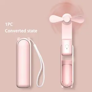 Portable Rechargeable Folding Fan, Foldable Pocket Fan, Mini Handheld Pocket Fan for Outdoor Travel, Compact Multi-Use Fan for Any Adventure