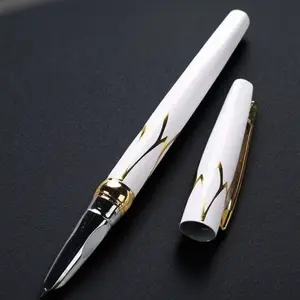 Premium Metal Ink Pen Luxury Business Signature Fountain Pen Classic Elegant Black Office Gift Fine Tip Smooth Writing Durable Lightweight Stationery Stylish Professional Writing Tool Perfect Present