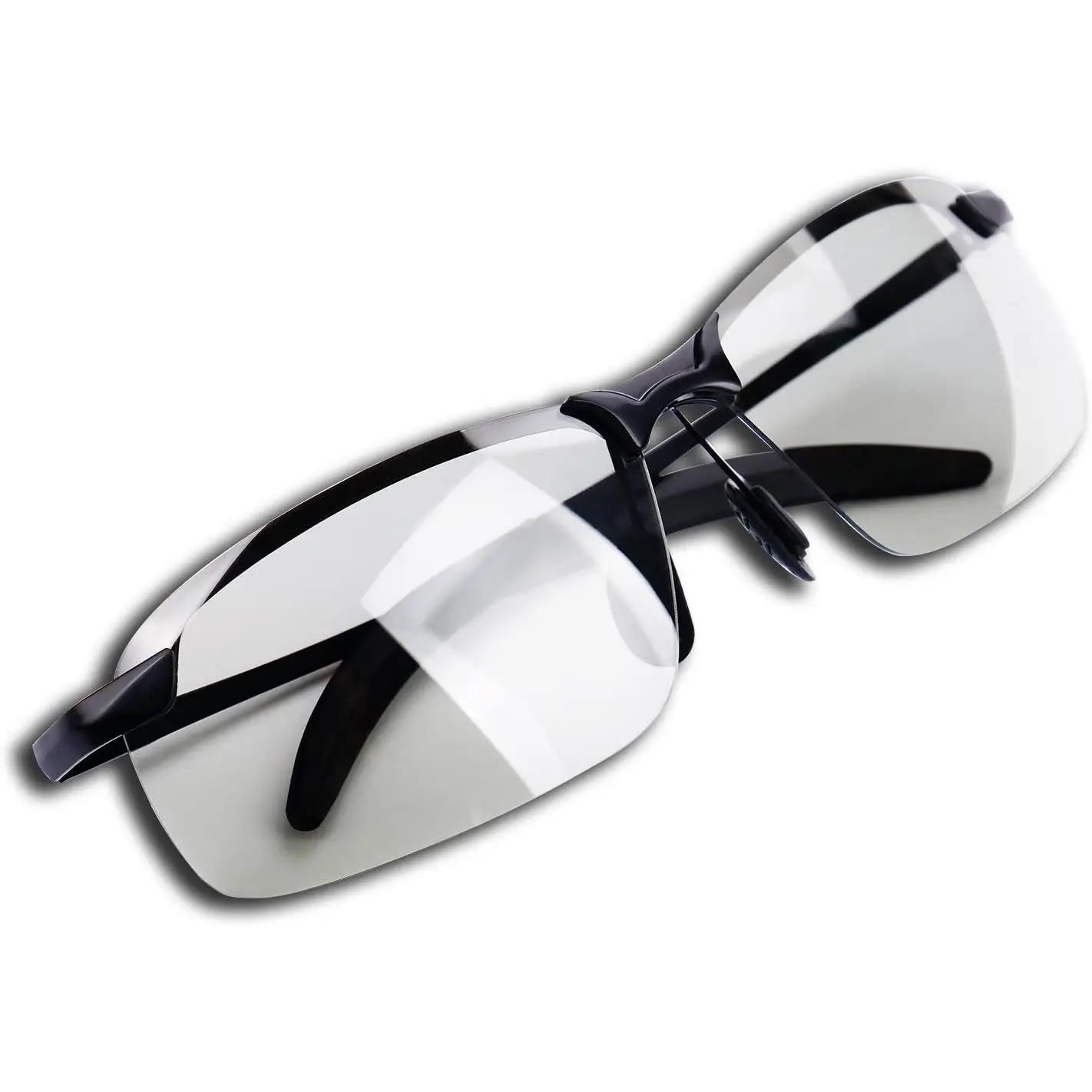 Polarized Photochromic Z87 Safety Sunglasses for Men, Alloy, Anti-Ultraviolet, Athletic, Auto-Shade Technology, Blue Light Anti-Reflective, Day-Night Driving Eyewear, Alloy Men's Sunglasses, Anti-Ultraviolet Men's Sunglasses