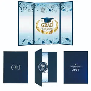 Blue Graduation Decorations 2026 Graduate Series, Creative Guest Book Alternative, Graduation Signature Book, Great Gift, Graduation Memory Book (43x29.5cm)