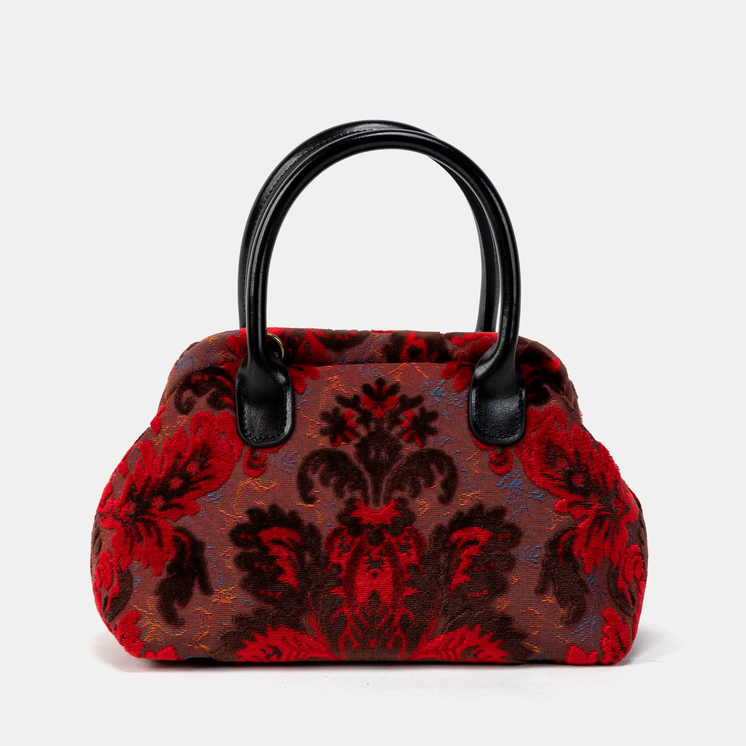 Burnout Velvet Revival Scarlet Carpet Satchel