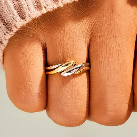 Fashionable Braided Design Ring, Stylish Casual Ring Linked for Women, Trendy All-match & Exquisite Jewelry for Birthday Gift, Stacking Rings, Dainty Stacking Rings, Stackable Rings, Stackable Finger Rings, Beautiful Rings